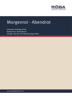 cover image of Morgenrot--Abendrot